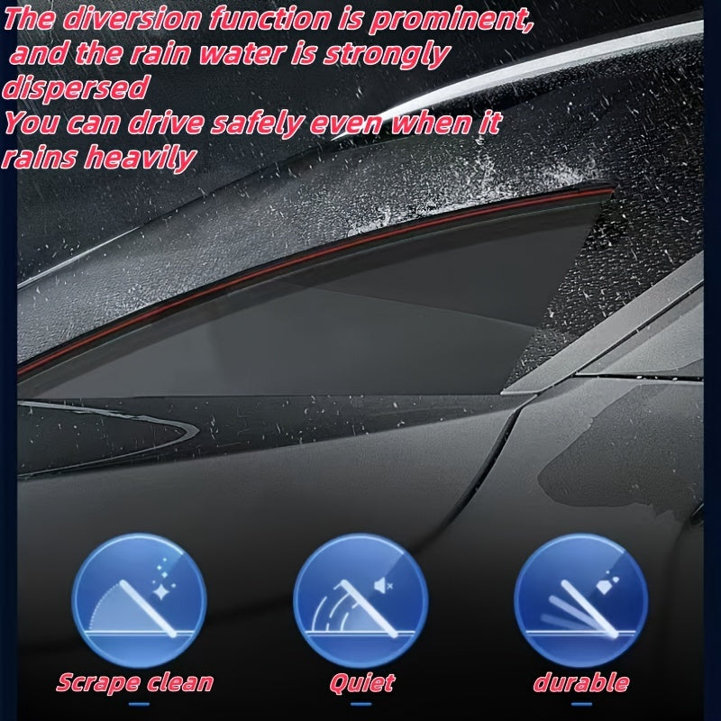 Универсальная черная покрытая щетка стеклоочистителя с двойной направляющей, 6 полос, ультра-тихая, долговечная