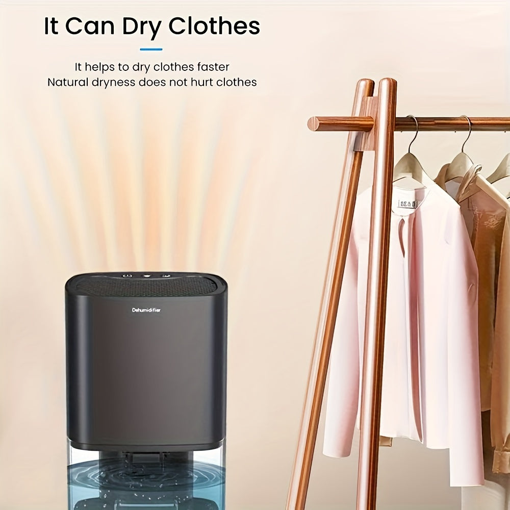 Silent Round Dehumidifier with Night Light for Living Room Bedroom Basement 1-10L Dual Voltage