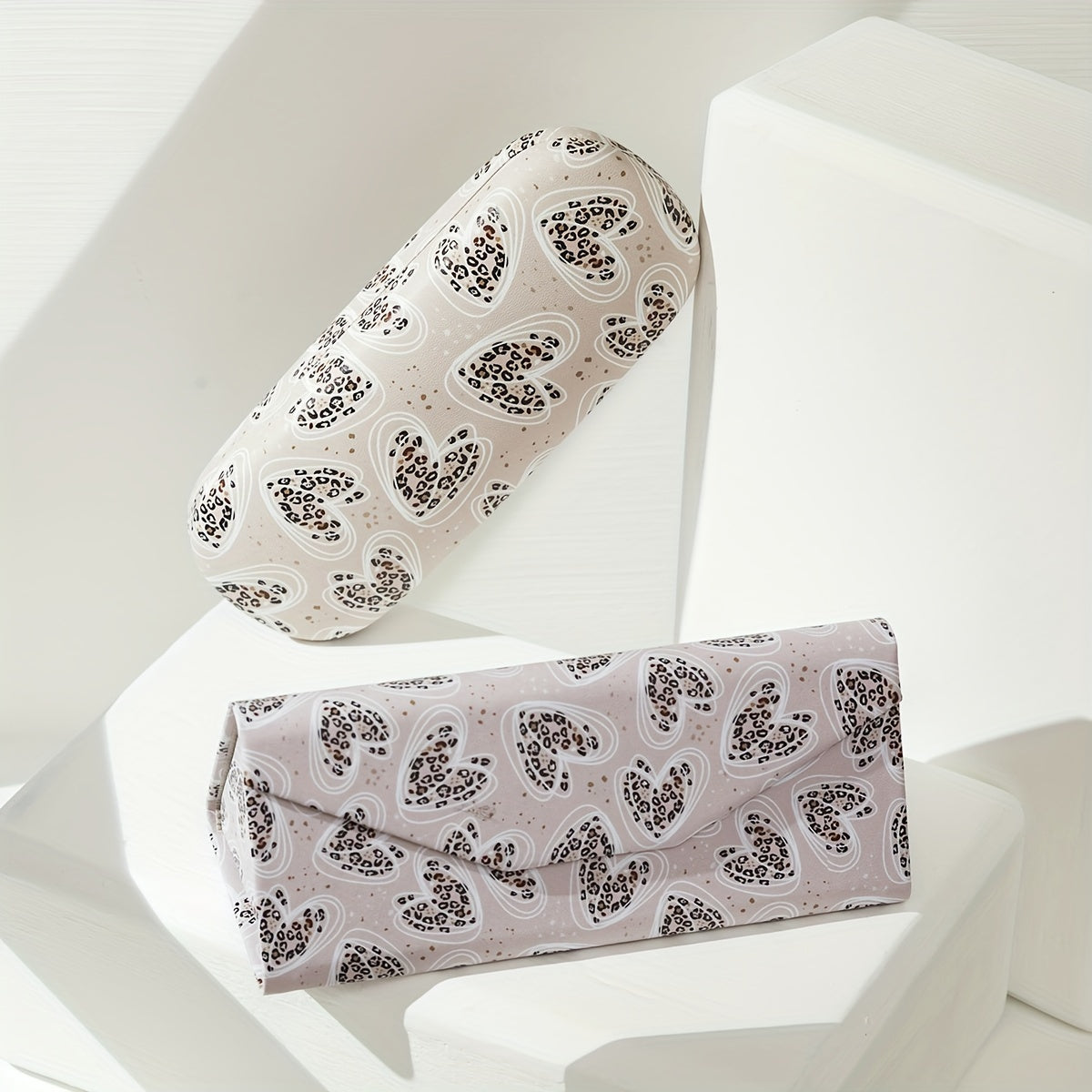 2 ta pushti bronzlash seriyasidagi ayollar uchun ko'zoynak saqlashga mo'ljallangan portativ egiluvchan qutilar to'plami