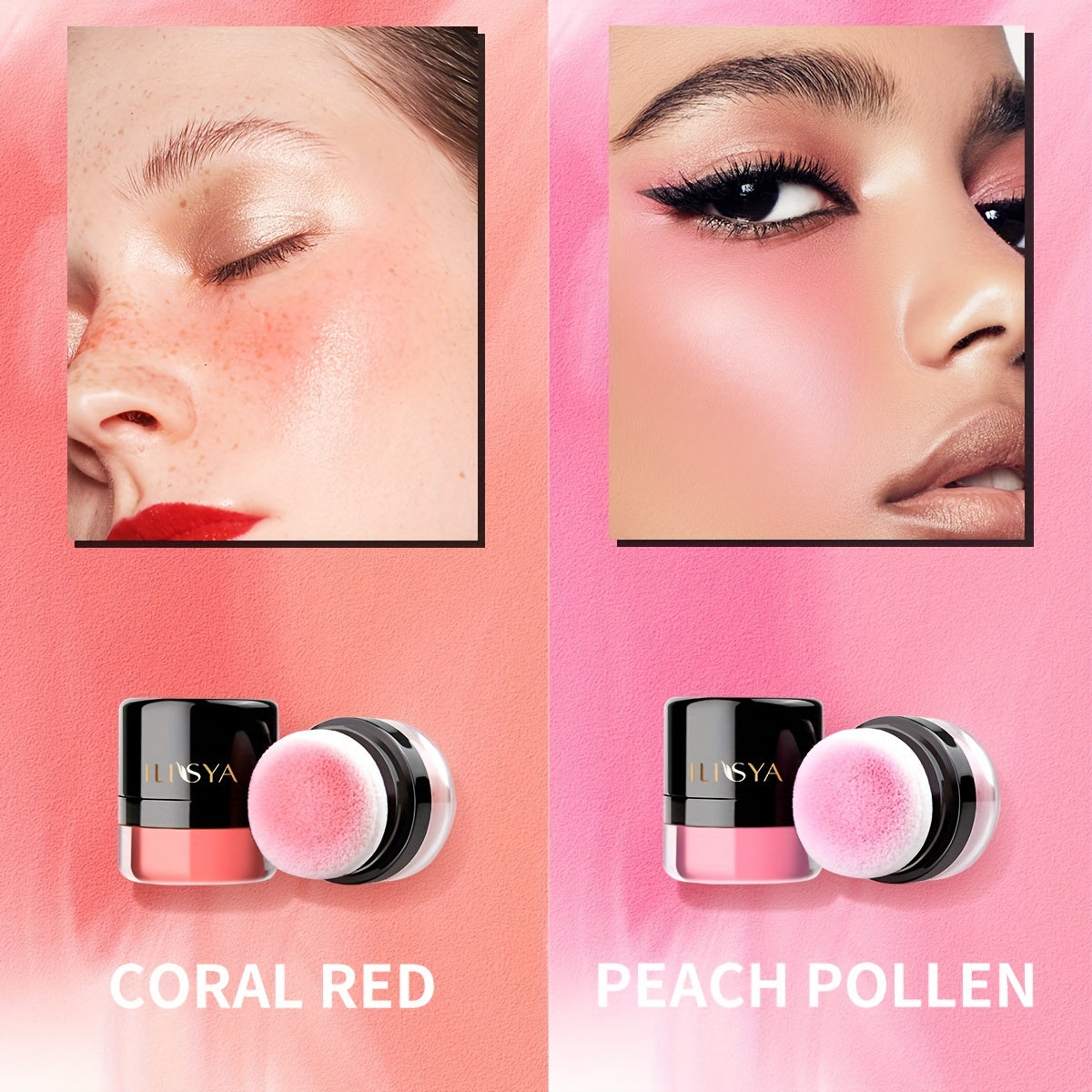 Soft Face Blusher Powder Cheek Rouge for Nourishing Nude Makeup