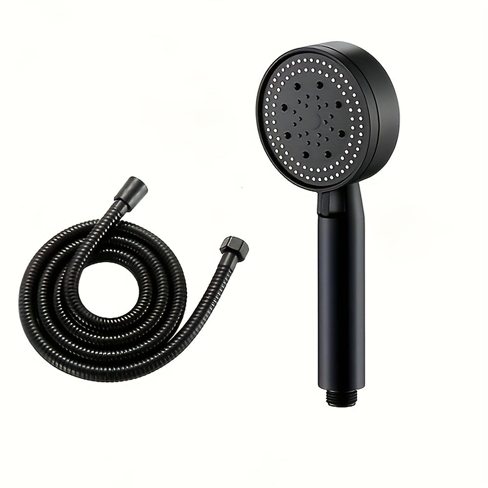 Conjunto de cabezal de ducha de mano negro con 5 modos de flujo de agua, accesorio de baño de montaje en pared
