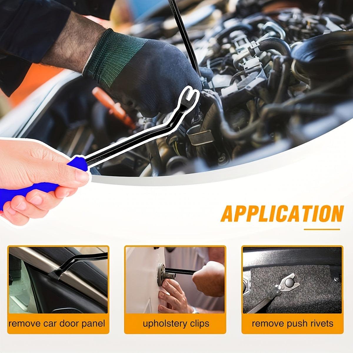 5Pcs Car Trim Removal Tool Set Nylon Upholstery Panel Remover Blue