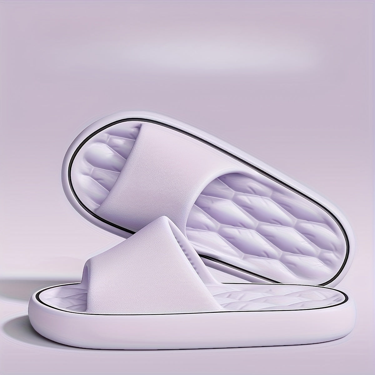 Men Women Soft Bottom Slippers Lightweight EVA Indoor Bathroom Shoes