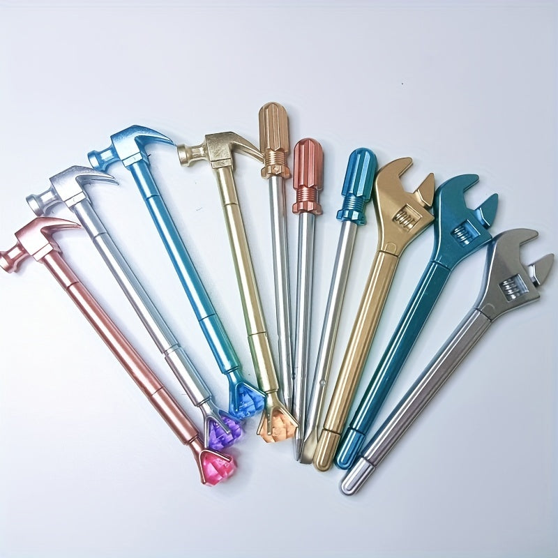 Набор из 3 или 10 инструментов, включая ключ, отвертку, молоток и шариковую ручку.