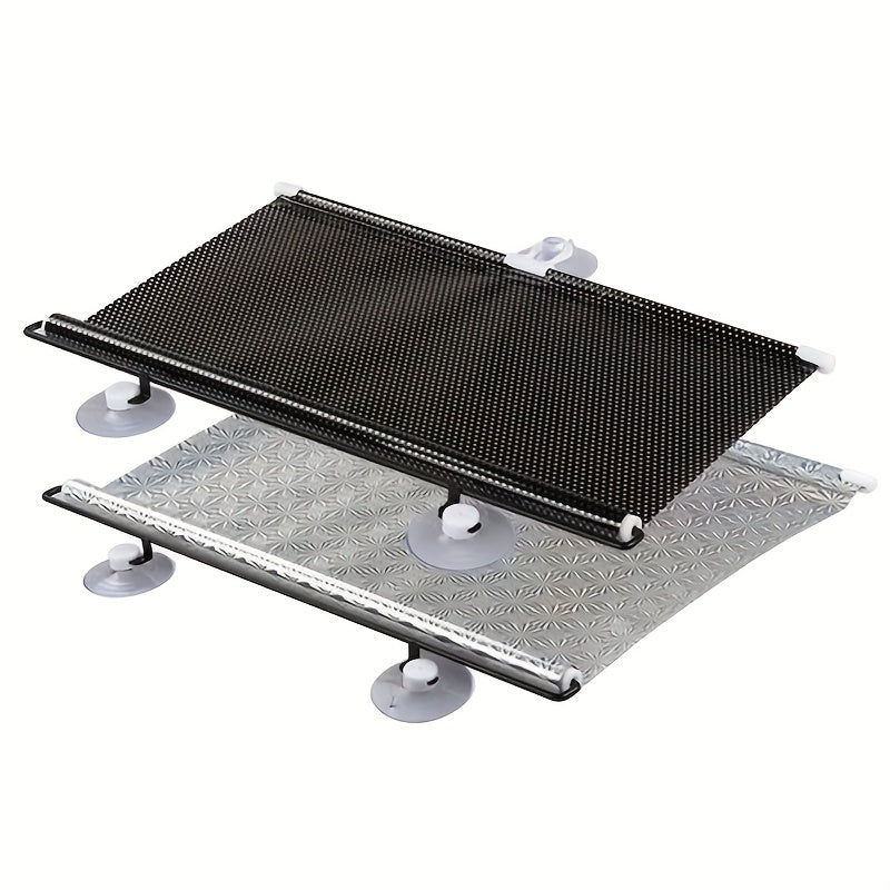 Универсальная солнцезащитная штора с присосками, телескопическая, портативная, без отверстий