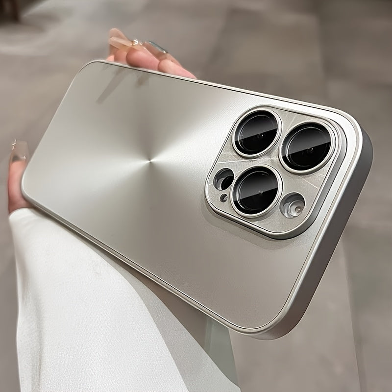 Luxury Aurora CD Pattern Phone Case for iPhone with Lens Protection Shockproof Armor