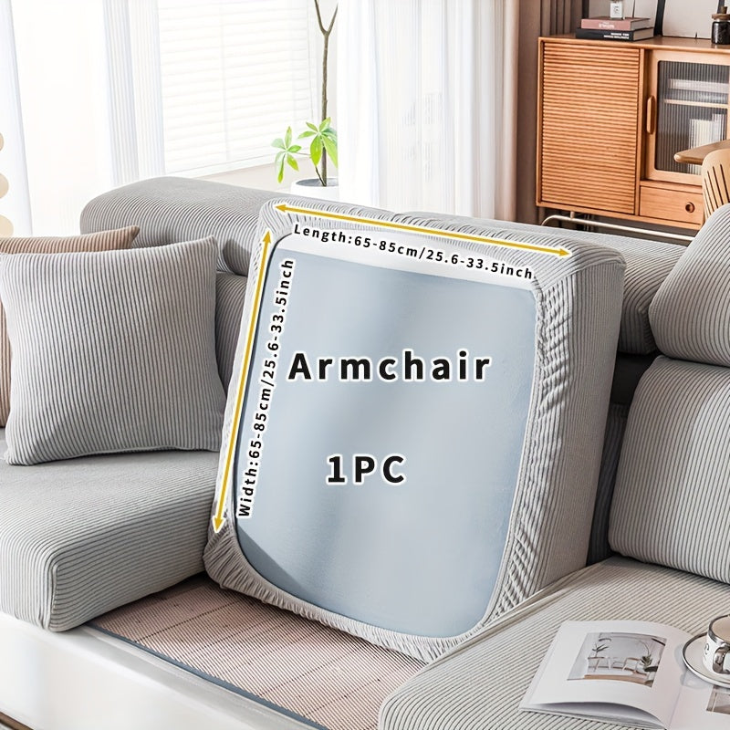 Растяжимый чехол для дивана из полиэстера с эластичной лентой, материал из полярного флиса, безопасный для домашних животных, можно стирать в машине, подходит для кресел и секционных диванов, чехол для мебели в домашнем декоре.