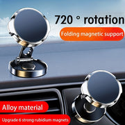 Universal Magnetic Car Phone Holder 720° Rotating Folding Air Vent GPS Support