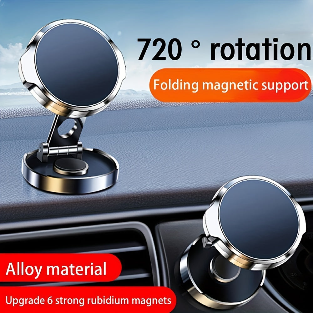 Universal Magnetic Car Phone Holder 720° Rotating Folding Air Vent GPS Support