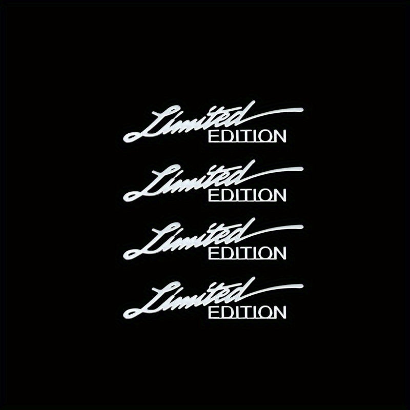 4 dona Universal 3D Metall Avtomobil Emblemalari Badg Logo Dekal Ichki Qo'shimchalar