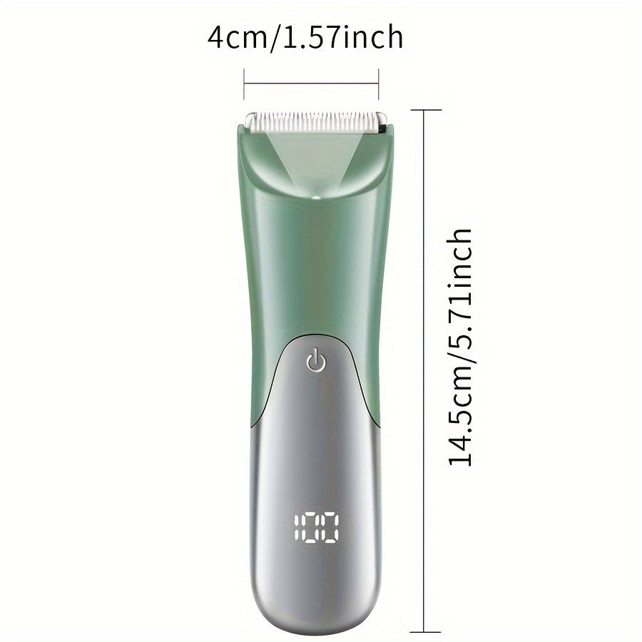 Men's body hair trimmer electric shaver USB rechargeable 500mAh battery