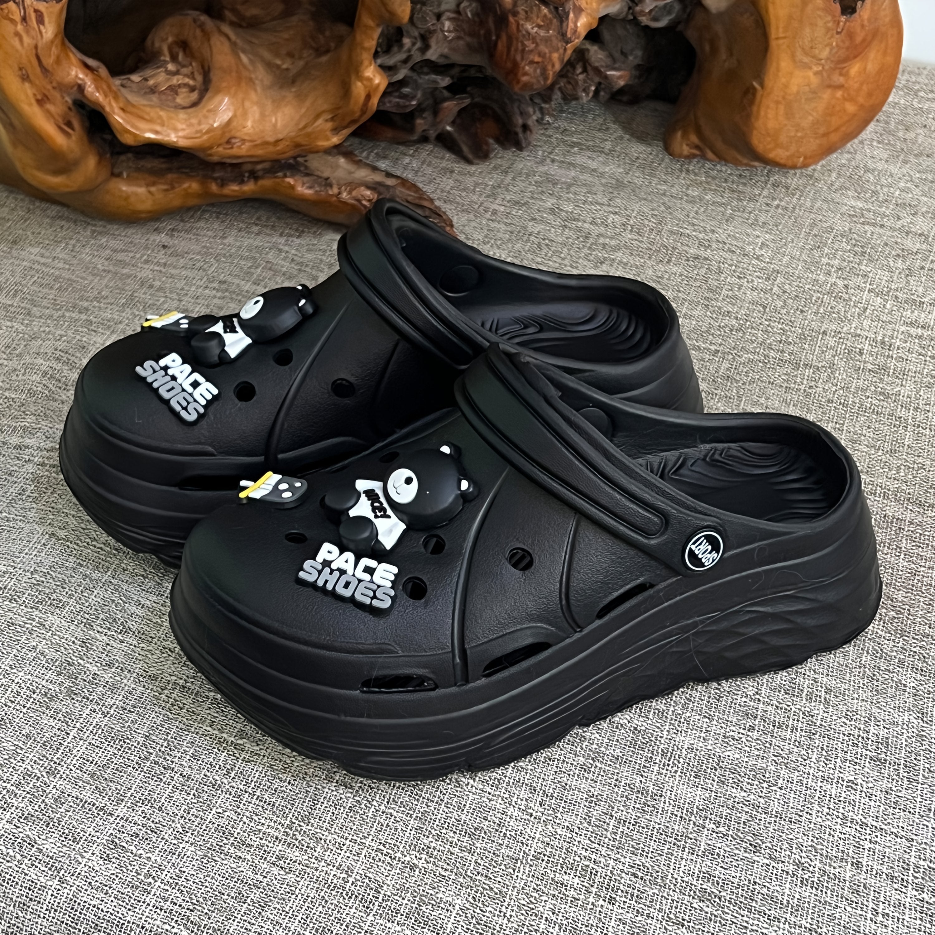 Women's Non-Slip EVA Platform Clogs Slip-On Indoor Outdoor House Shoes