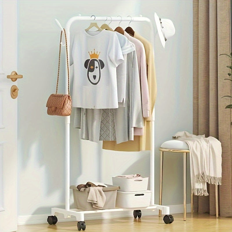 Multi-Tier Coat Rack with Shoe Storage Space-Saving Floor Organizer for Entryway and Bedroom