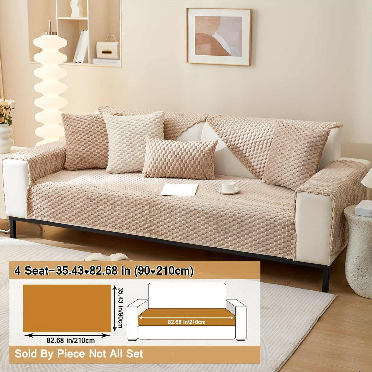 Чехол на диван из полиэстера для кресла до секционного, нескользящий, царапиноустойчивый, моющийся в машине, домашний декор