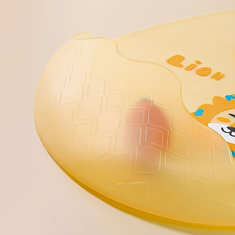 Baby Silicone Bib Waterproof Oil-Proof Food-Grade Cartoon Animal Design
