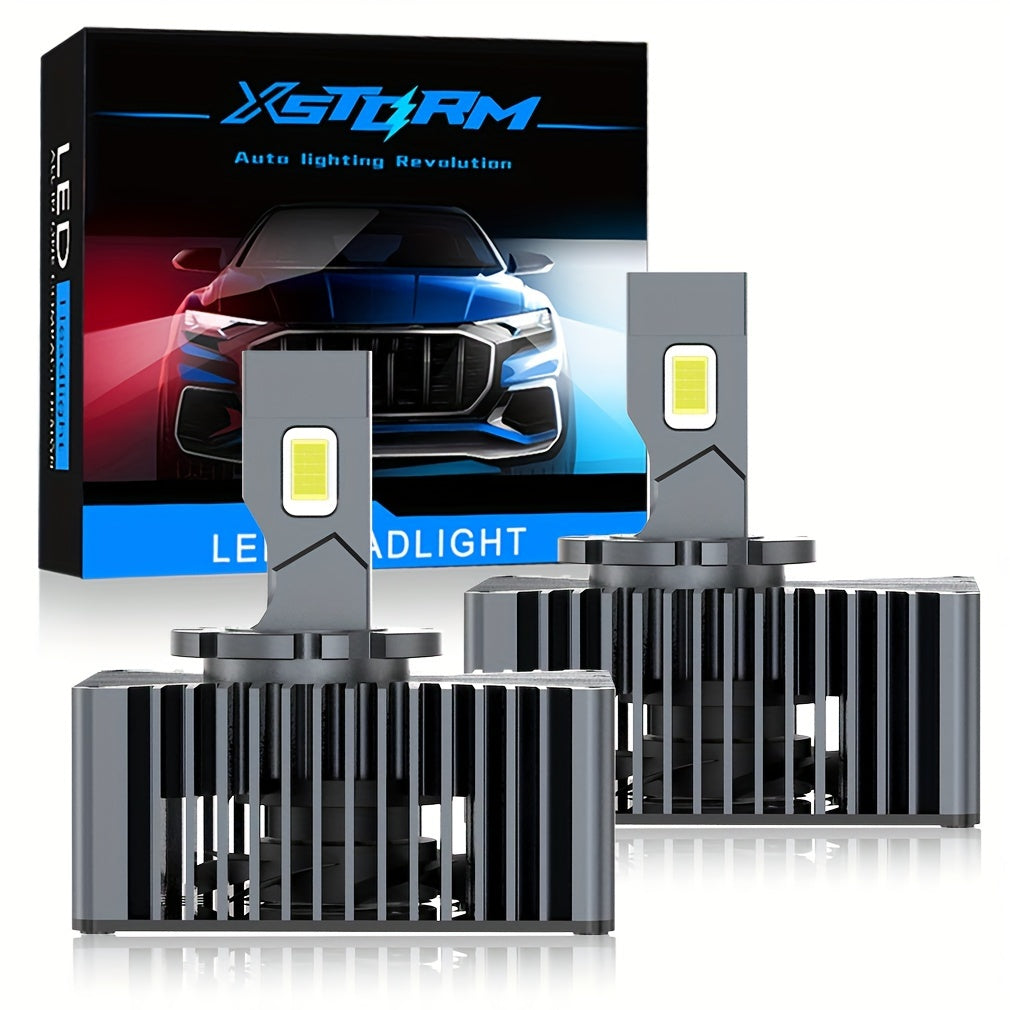 2 шт. автомобильные LED-лампочки для головного света D3S D1S D2S D4S 80000Лм 6500K для дальнего света