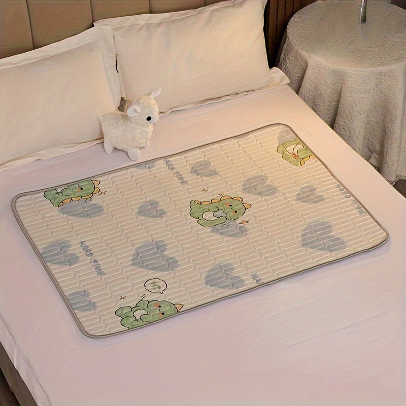Large Waterproof Baby Changing Mat with Non-Slip Backing Soft Washable Cartoon Design