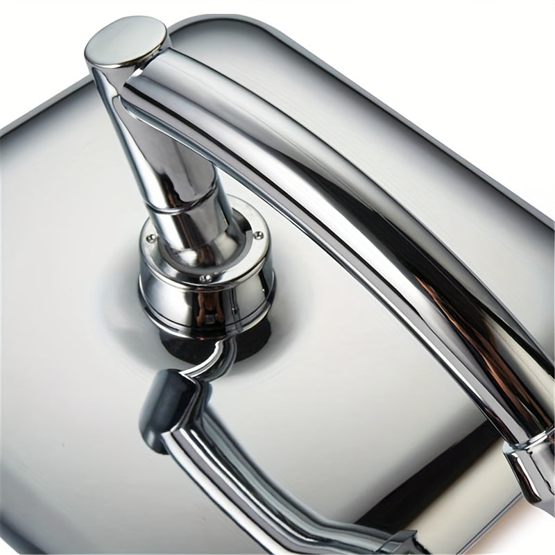 22.86 cm Chrome ABS Rainfall Shower Head Water-Saving Handheld Extension Arm Bathroom