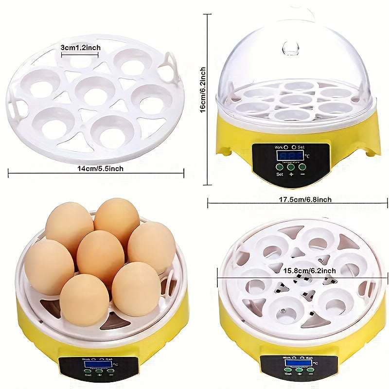 7-Piece Automatic Temperature Control Incubator 110V 220V European Plug