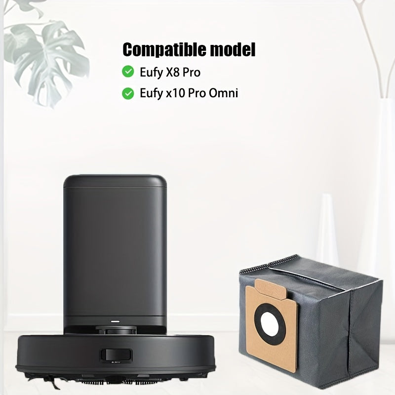 10 Pack Dust Collection Bags for Robot Vacuums Large Capacity Activated Carbon Fabric