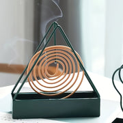 Minimalist Iron Mosquito Coil Holder with Ash Catcher Indoor Outdoor