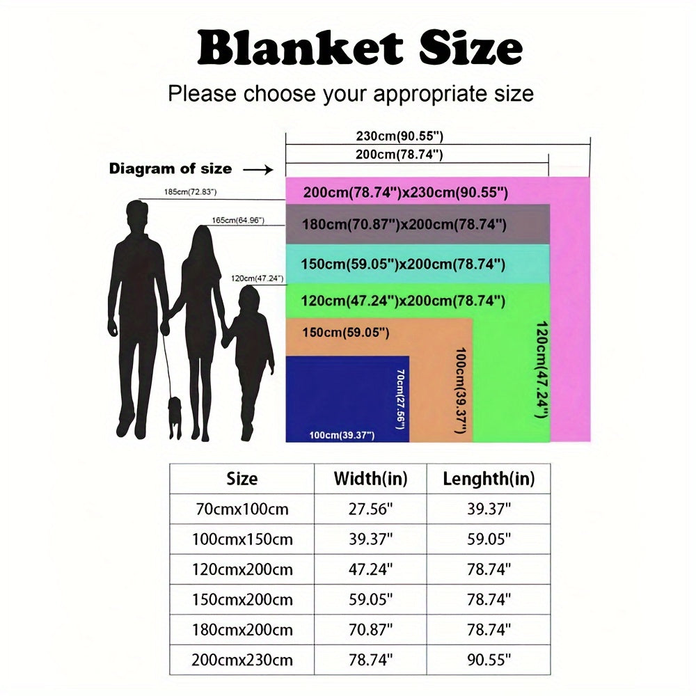 Plush Panda Print Milk Velvet Throw Blanket for Couch Sofa Travel