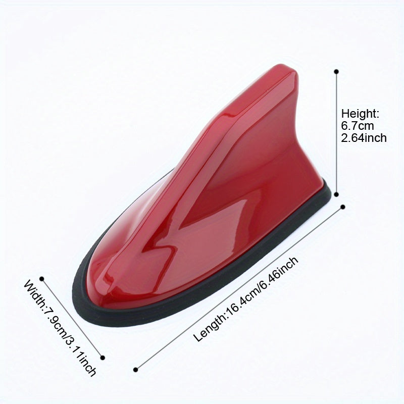 Universal Silikon Avtomobil Shark Fin Antenasi 12 Rangi Radio Signali Kuchaytirgichi