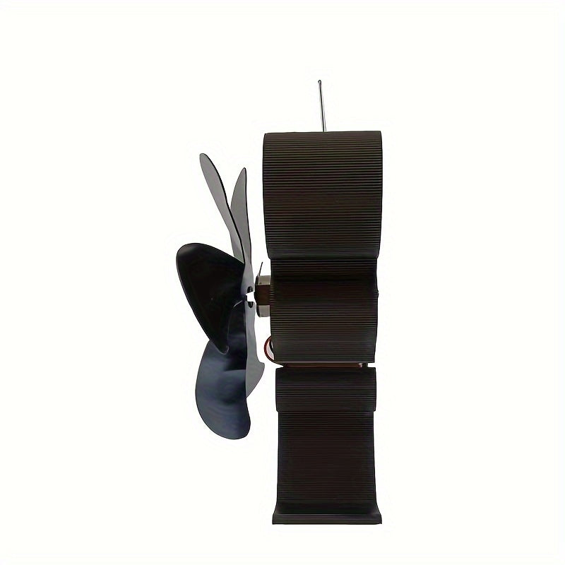 6-bladed sichqoncha shaklidagi pechka ventilyatori alyuminiy, batareka talab qilmaydi, isitish va sovutish uchun