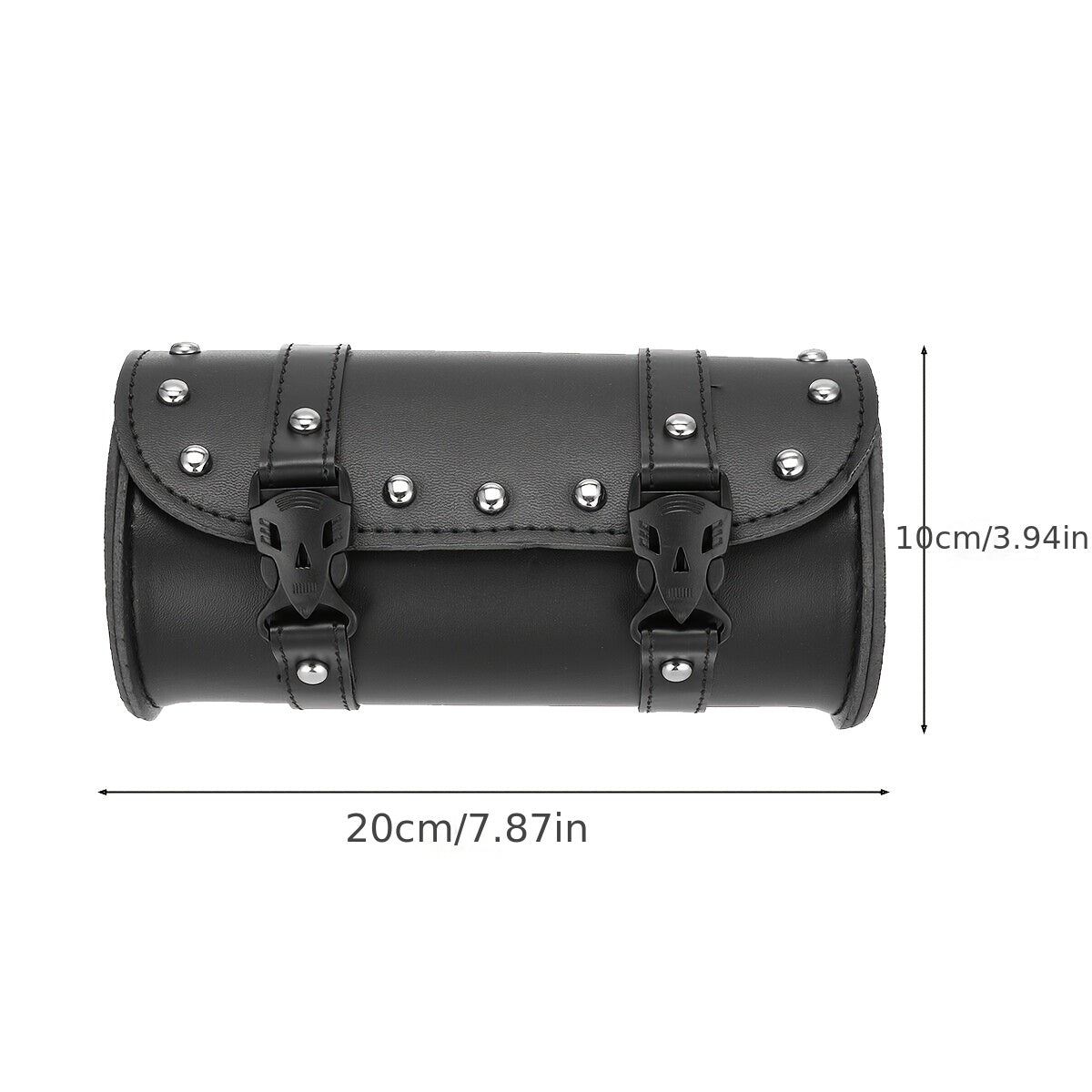 Motorcycle Rear Seat Bag Waterproof PU Leather Tail Pack Side Bag Retro Small