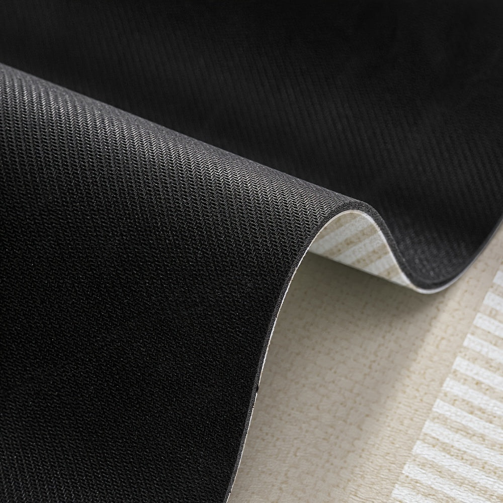 Non-Slip Stain-Resistant Polyester Kitchen Rug Absorbent Easy to Clean