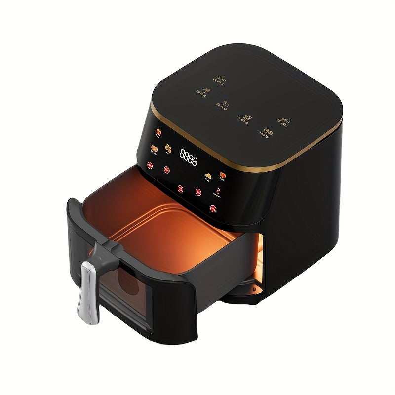 Digital oil-free rice cooker 6 preset cooking functions 10L air fryer for family camping