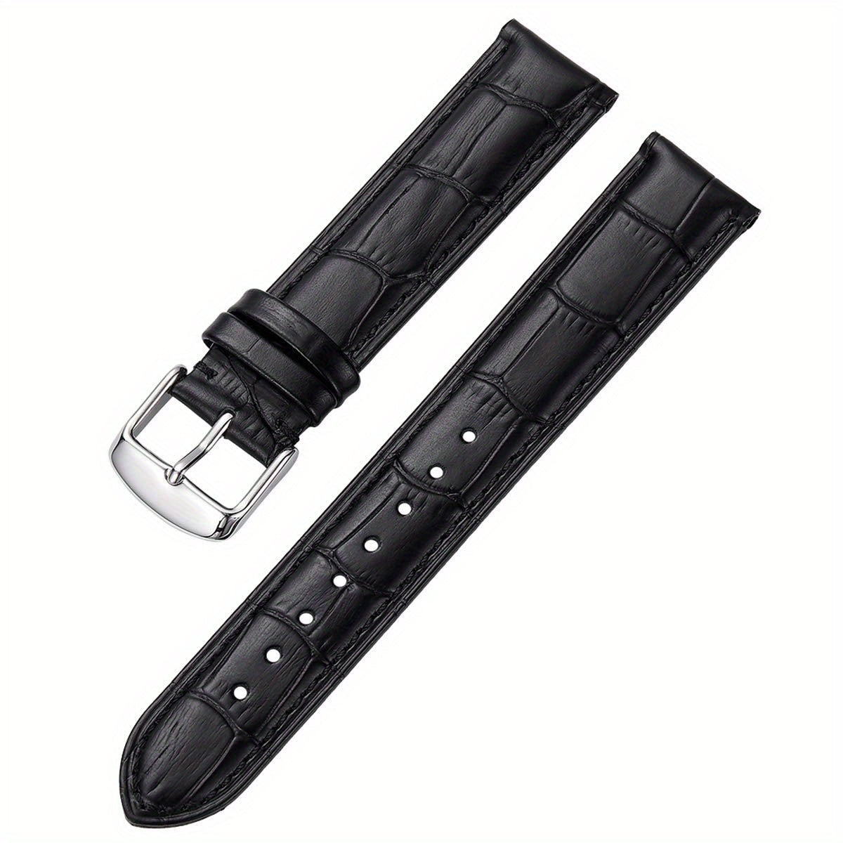 Genuine Leather Watch Bands 12mm 18mm 20mm 22mm Compatible with Smartwatches