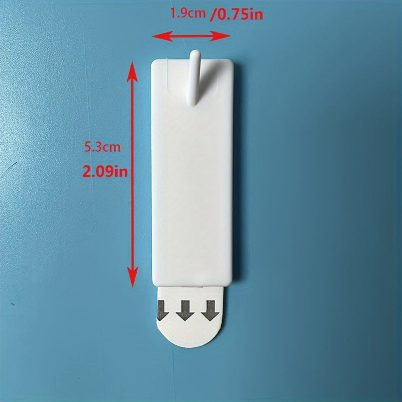 Ganchos de plástico autoadhesivos para calendarios y uso doméstico duraderos, removibles, con pegado fuerte