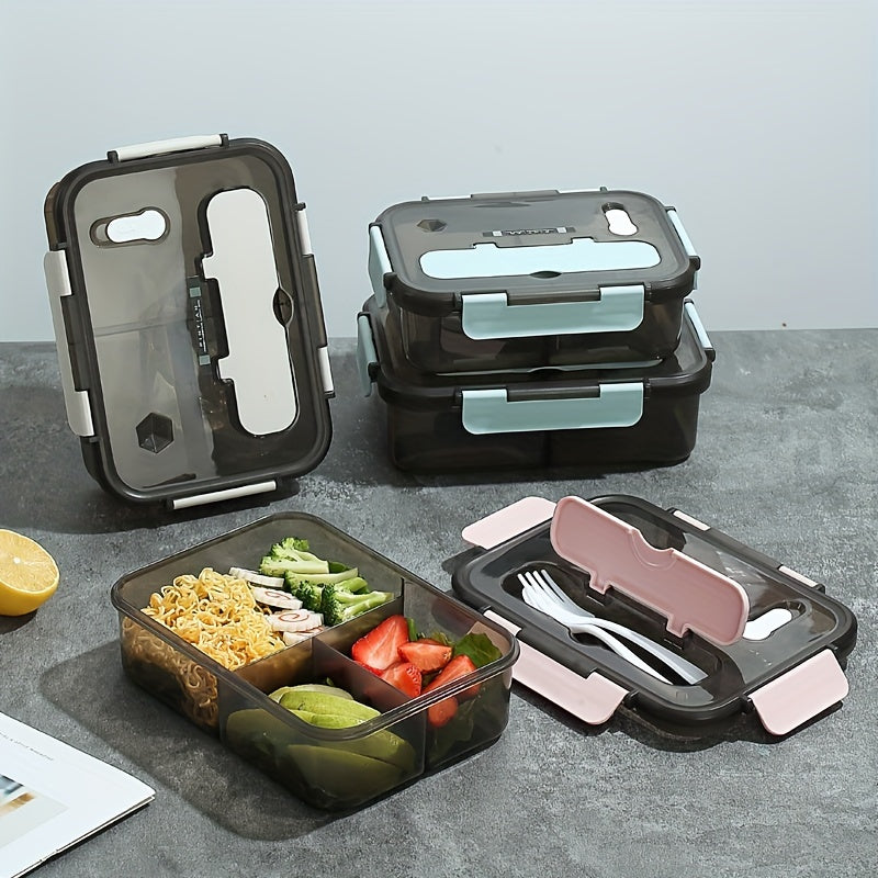 Microwave-Safe BPA-Free Plastic Lunch Box Leakproof Durable for Travel Camping Office