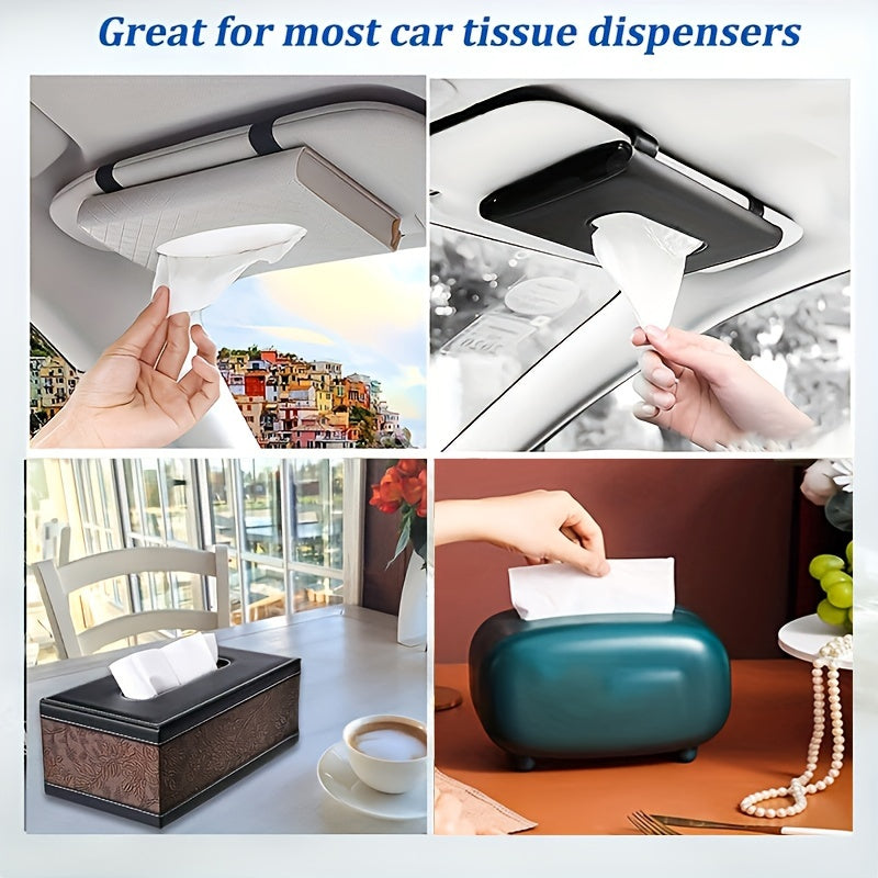 Car Tissue Refills 6/12 Pack 30 Count Facial Napkins for Car Visor