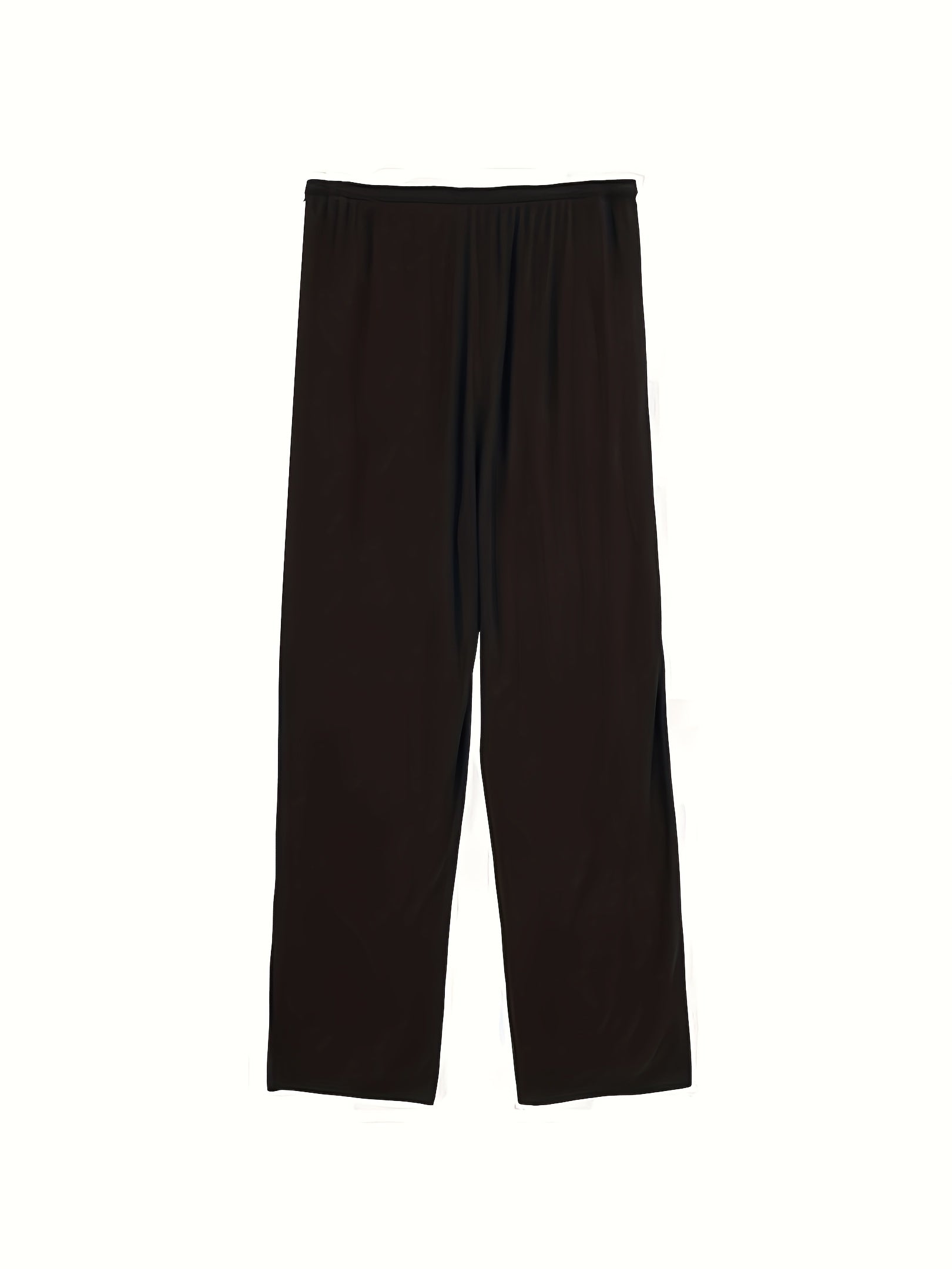 Pantalones de pijama para hombre de modal con cintura elástica, color sólido, conjunto de ropa de dormir casual, pack de 2