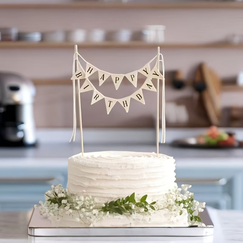 Bayram bezaklari uchun tilak so'zlari bilan tug'ilgan kun torti ustki qismi