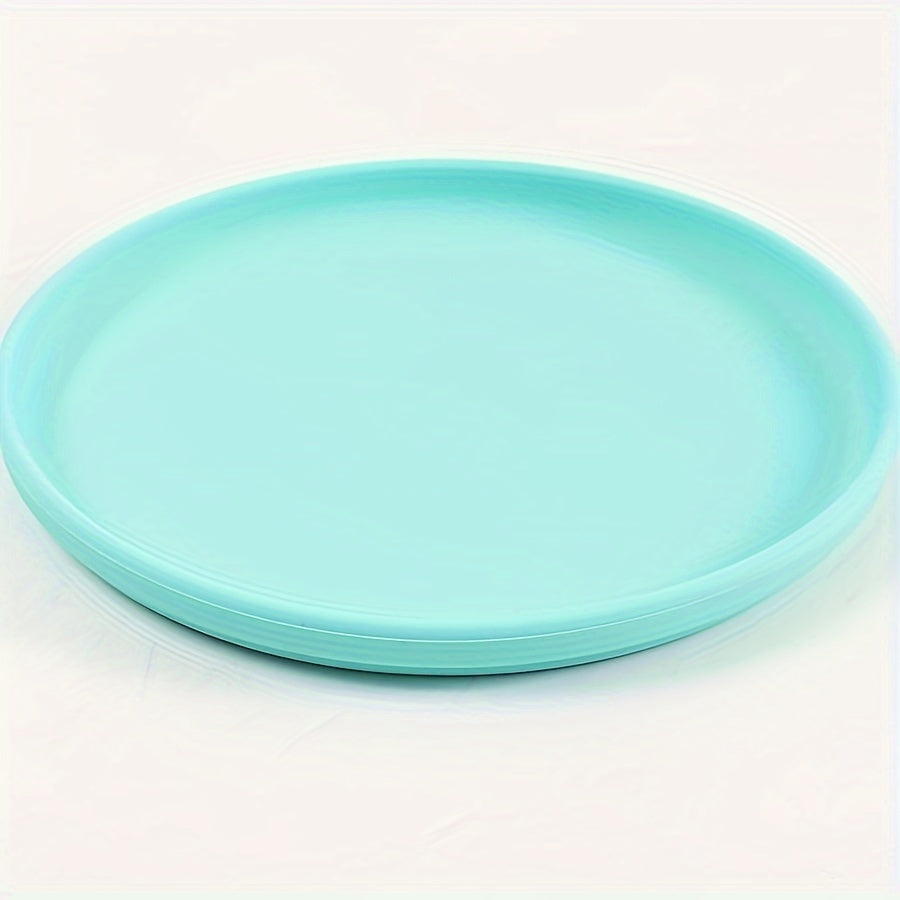 Plato de cena de silicona de 17,78 cm reutilizable apto para microondas plato de uso múltiple