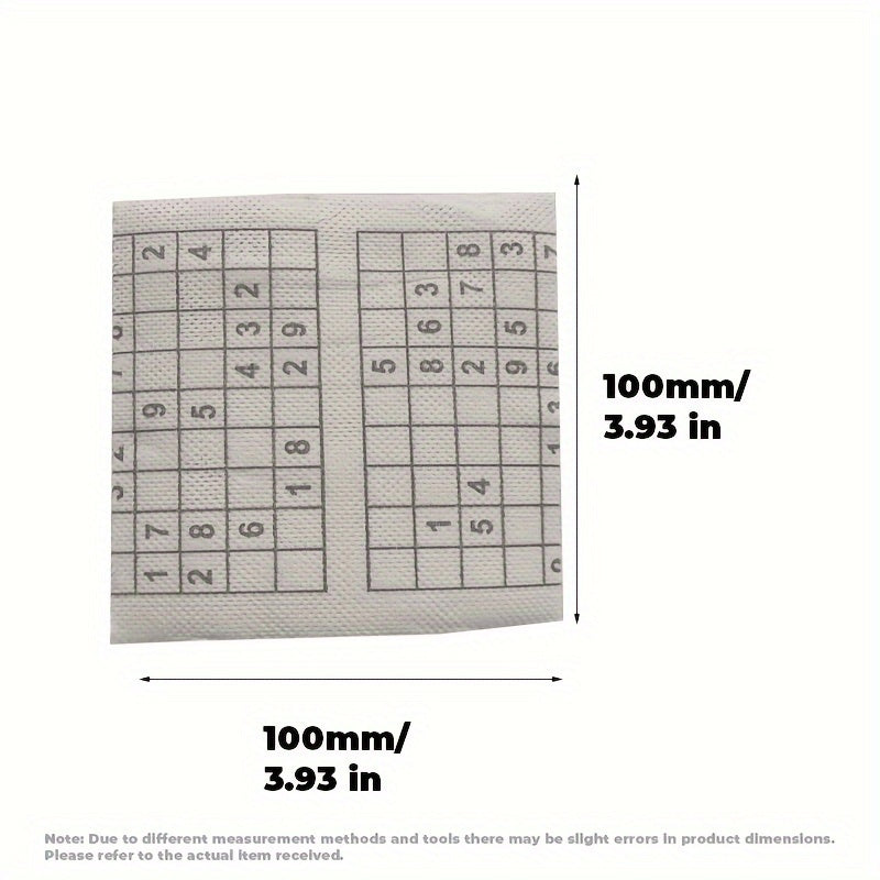 Set of 10 Sanitary Paper Napkins 10.01x10.01 cm for Toilet, Restaurant, Travel, Family Use