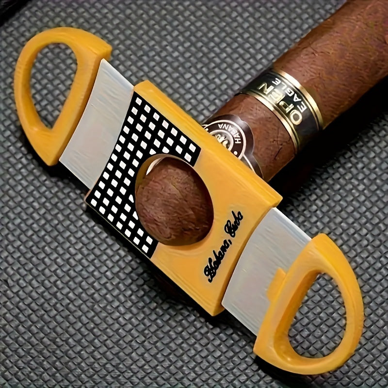 Cigar Scissors Set Stainless Steel Double-Edged Cutting Tool for Enthusiasts