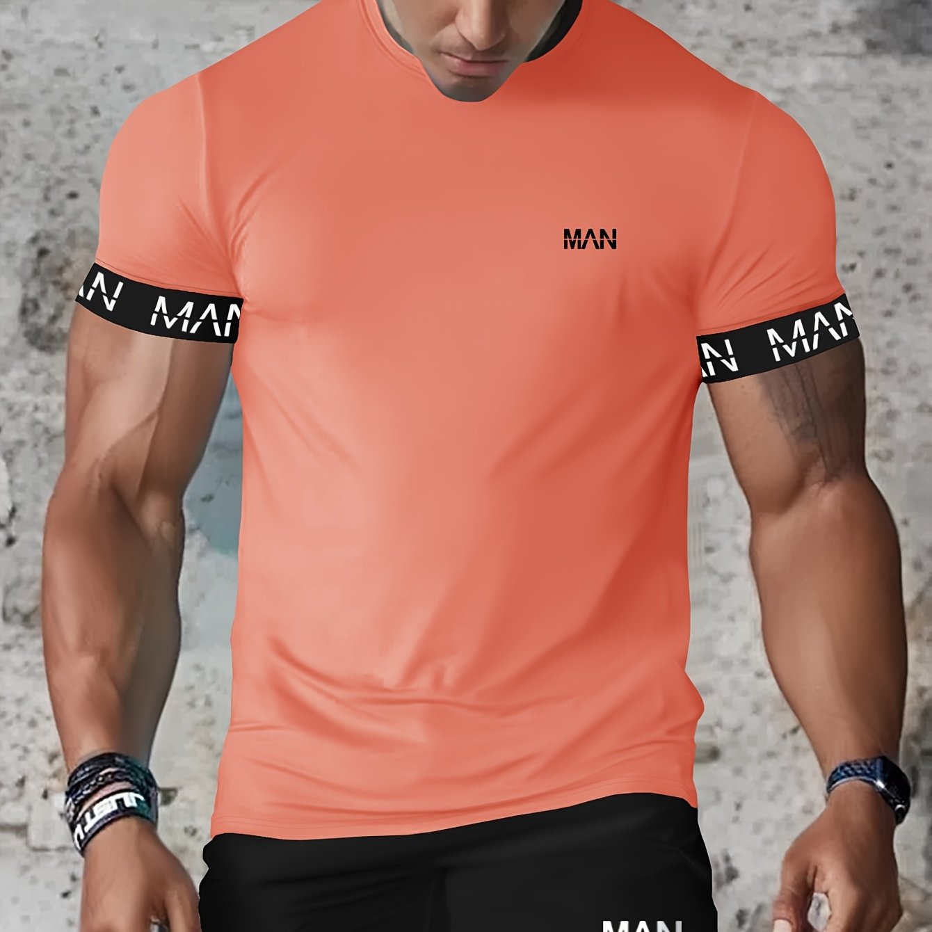 Men's Quick-Drying Sports Set Polyester Elastane Summer Fitness Jacket and Shorts