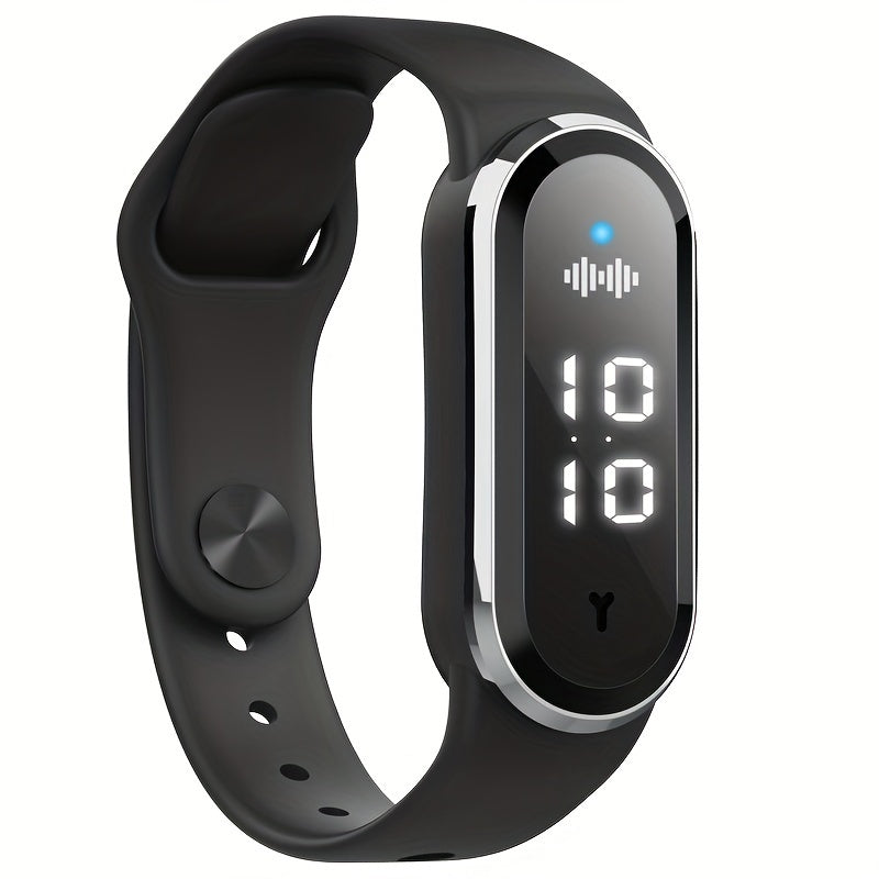 TIMESS Soundwave texnologiyasi Chivinlarni qochiruvchi Bilaguzuk soat va Statik qarshi funksiyasi bilan - Uzoq muddatli batareya, USB orqali zaryadlanadigan, kimyoviy moddalar ishlatilmagan, qulay silikon tasma, ochiq havoda foydalanish