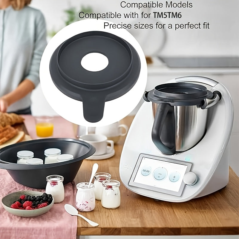 Leak-Proof Mixing Bowl Lid for TM5 TM6 Food-Safe Silicone and Nylon Cover