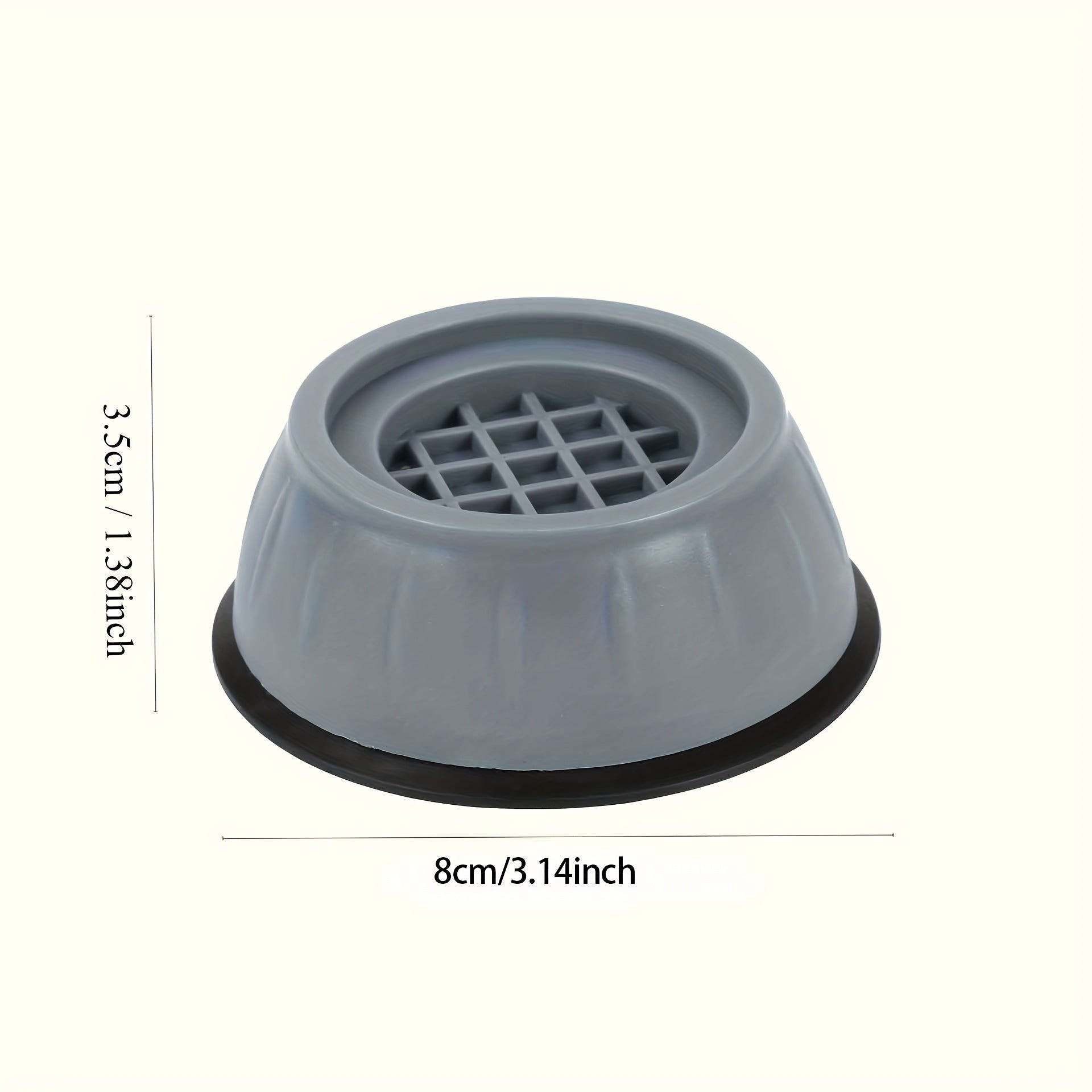 4 Pack Washing Machine Support Pads Shock Absorbing Noise Reducing Anti-Slip