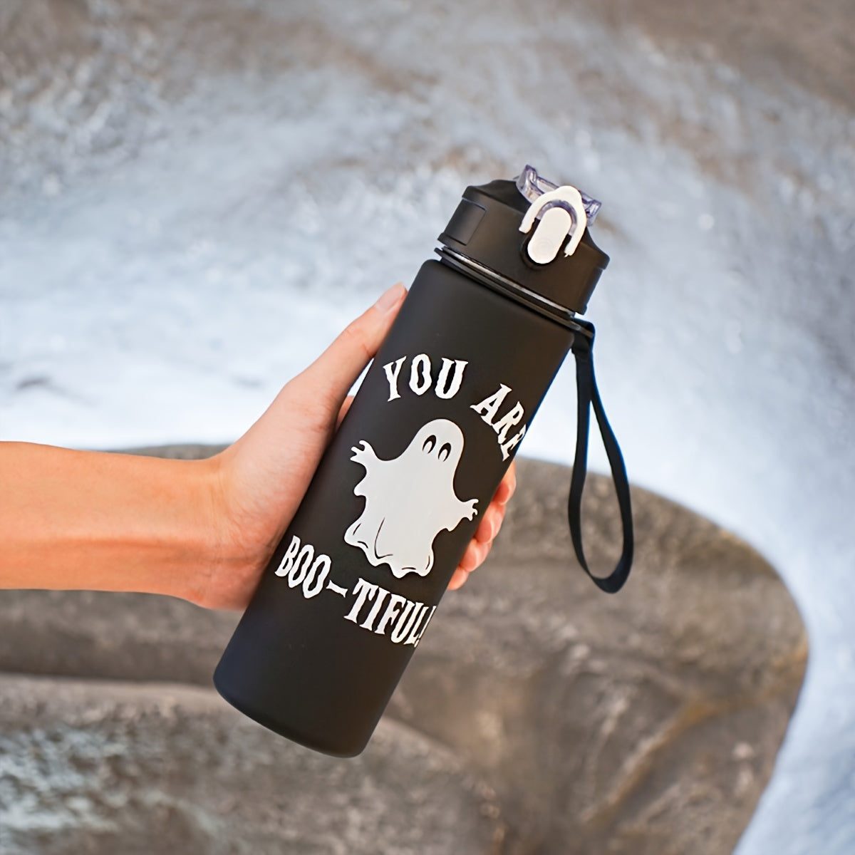 Halloween Water Bottle Set with 2000ml, 800ml, 300ml Cups for Outdoor Sports