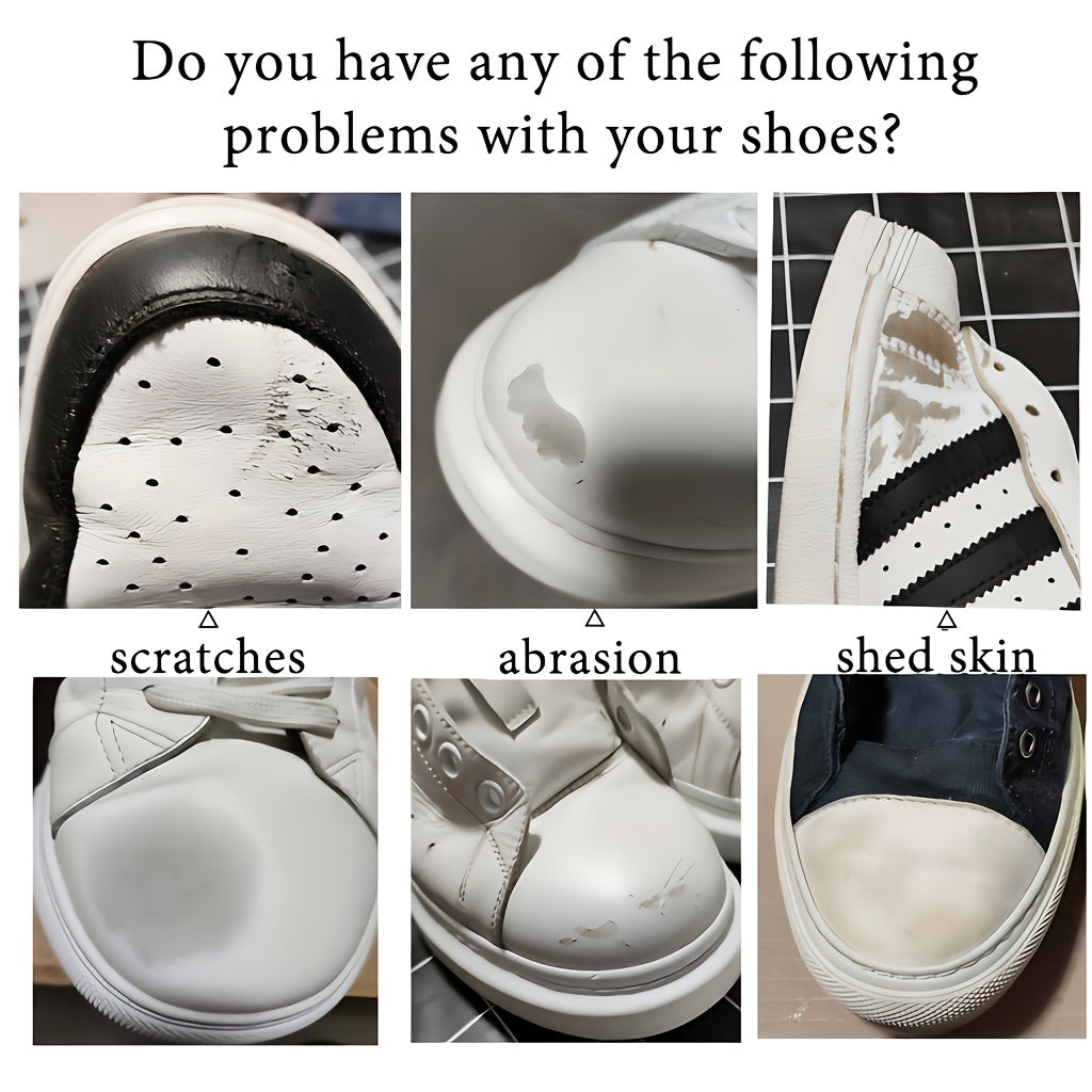 White Shoe Repair Kit for Shoes and Bags, Color Restorer, Scratch Fix