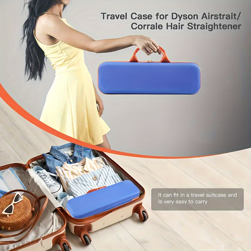 Nylon Travel Case for Straighteners Shockproof Dustproof with Mesh Pockets Handle Zipper