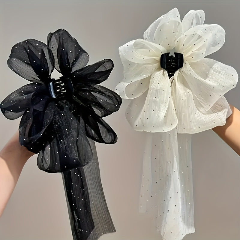Set of 2 Elegant Princess Bow Hair Clips for Women and Girls 14+