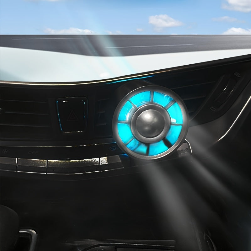 USB quvvatlangan LED avtomobil ventilyatori rangli RGB yoritgichi bilan, avtomobillar, velosipedlar va partiyalar uchun mos. Siqilgan dizayn, ishlatish oson va batareyasiz portativ.