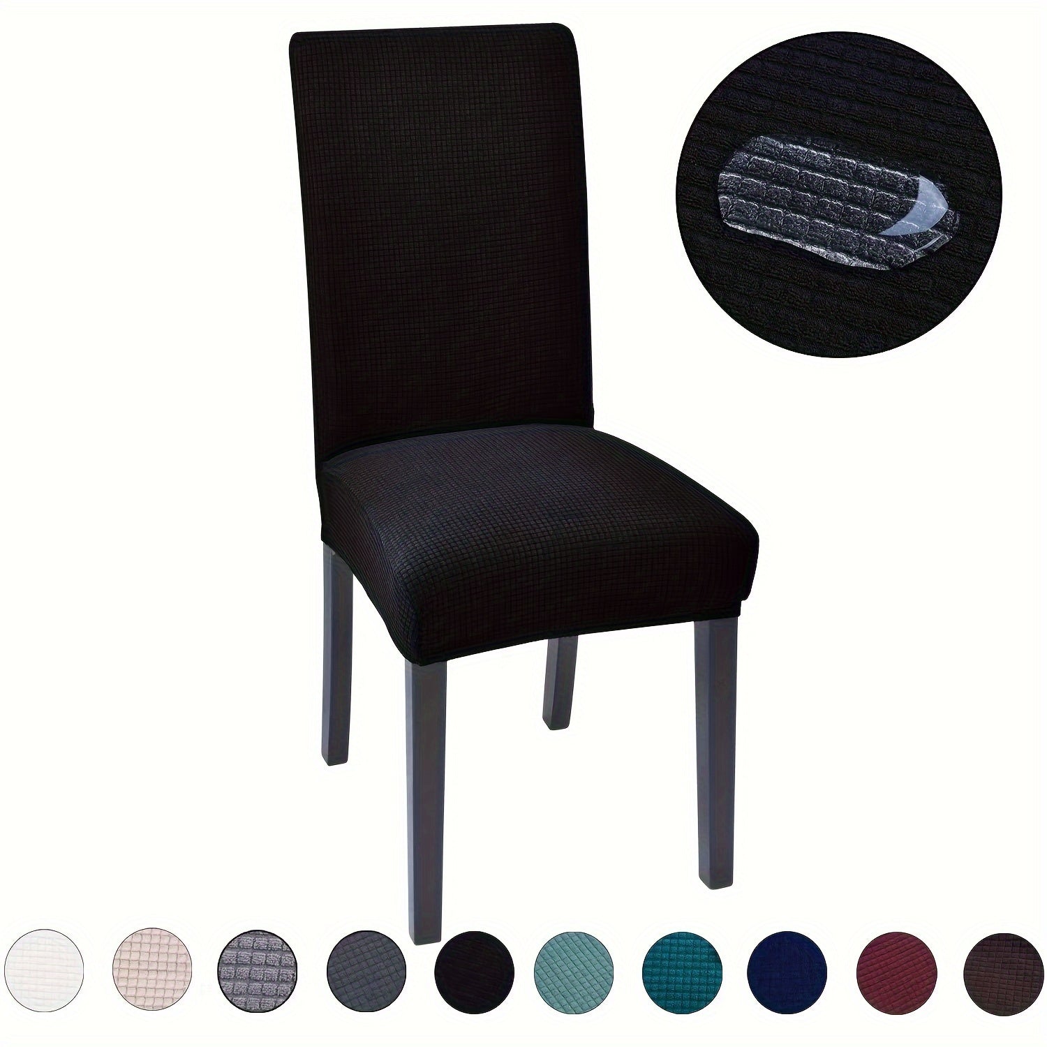 Waterproof Corn Grain Jacquard Chair Cover for Home and Restaurant Use